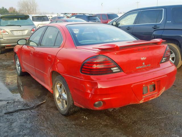 1G2NF52E44M700830 - 2004 PONTIAC GRAND AM S RED photo 3