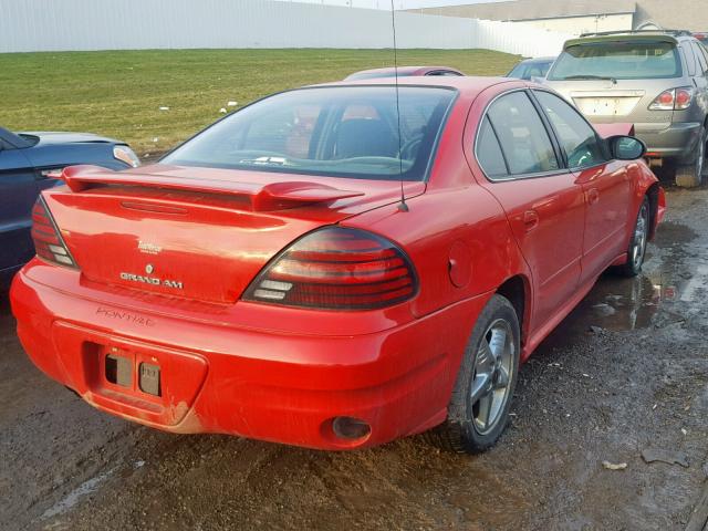 1G2NF52E44M700830 - 2004 PONTIAC GRAND AM S RED photo 4