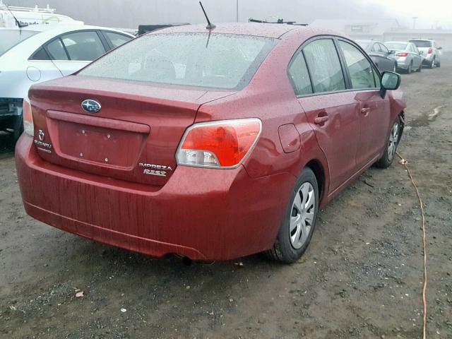 JF1GJAA69EH022811 - 2014 SUBARU IMPREZA BA RED photo 4