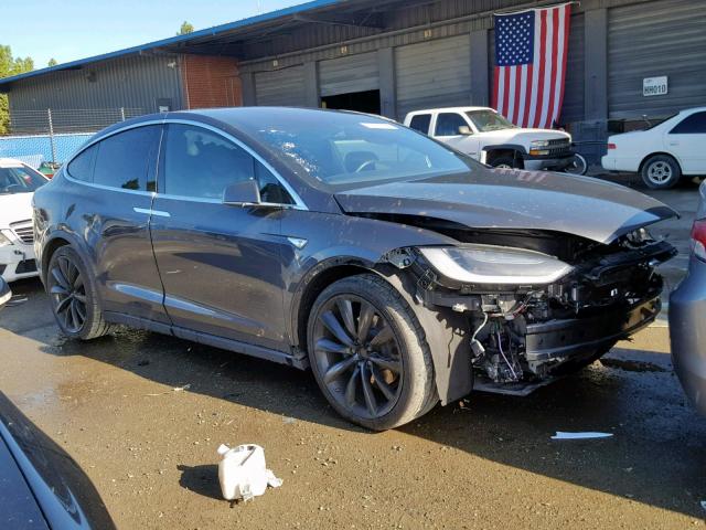 5YJXCAE21GF002602 - 2016 TESLA MODEL X GRAY photo 1