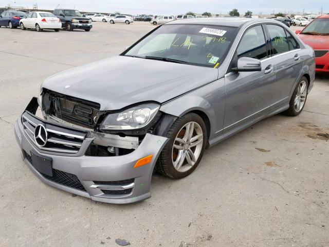 WDDGF4HB8EA932173 - 2014 MERCEDES-BENZ C 250 SILVER photo 2