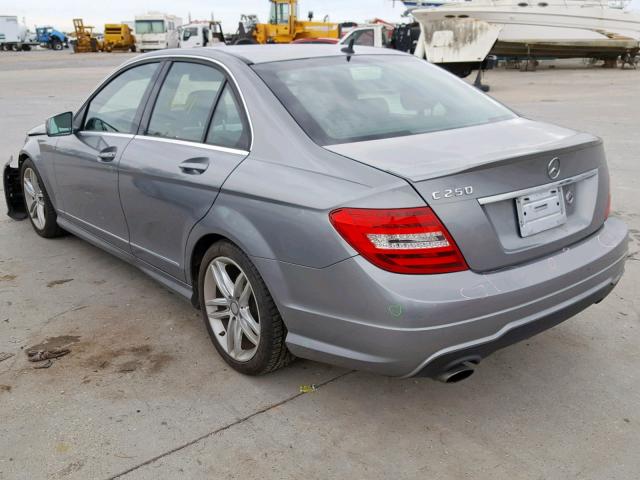 WDDGF4HB8EA932173 - 2014 MERCEDES-BENZ C 250 SILVER photo 3