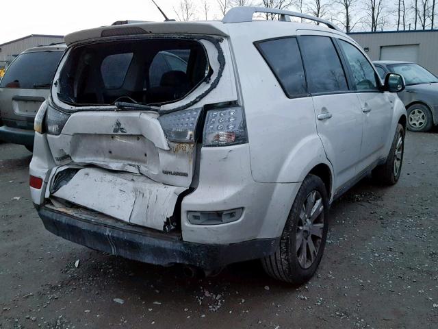 JA4MT41X28Z003124 - 2008 MITSUBISHI OUTLANDER WHITE photo 4