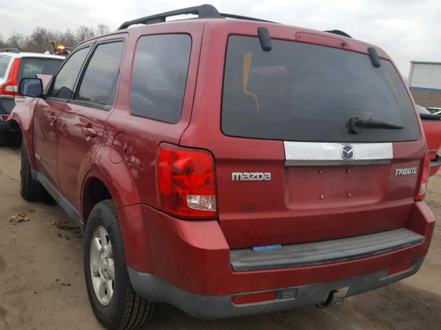 4F2CZ96168KM10308 - 2008 MAZDA TRIBUTE S BURGUNDY photo 3