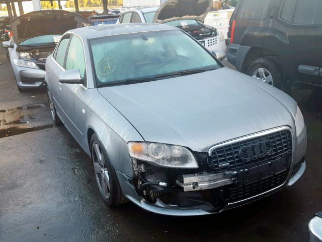 WAUEF78E87A106694 - 2007 AUDI A4 S-LINE GRAY photo 1