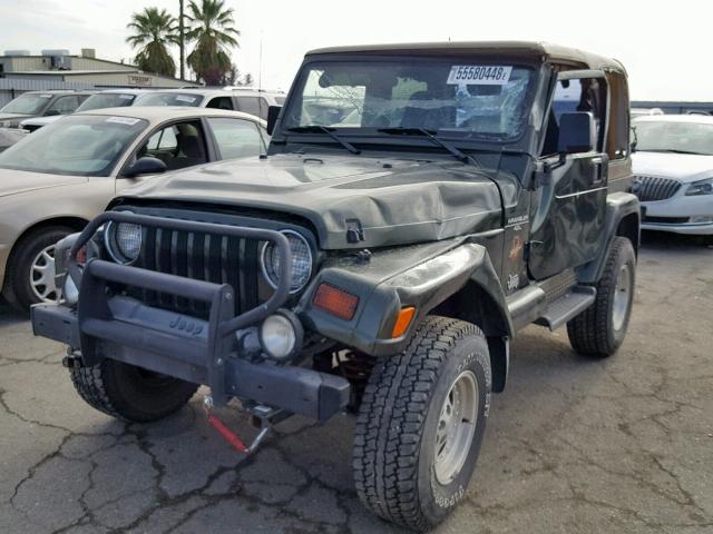 1J4FY49S3VP532379 - 1997 JEEP WRANGLER / GREEN photo 2