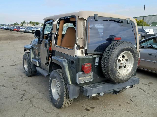 1J4FY49S3VP532379 - 1997 JEEP WRANGLER / GREEN photo 3