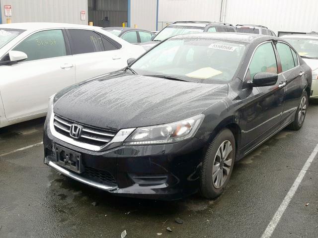 1HGCR2F32FA194177 - 2015 HONDA ACCORD LX BLACK photo 2