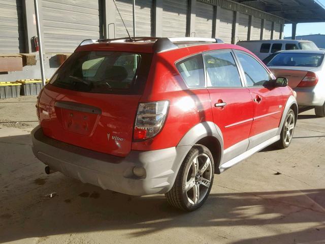 5Y2SL62864Z445673 - 2004 PONTIAC VIBE RED photo 4