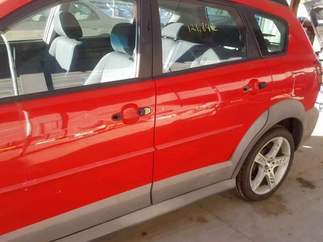 5Y2SL62864Z445673 - 2004 PONTIAC VIBE RED photo 9