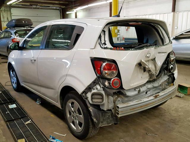 1G1JA6SH7D4167454 - 2013 CHEVROLET SONIC LS 白色 照片 3