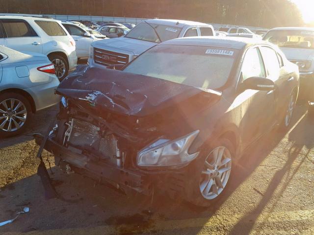 1N4AA51E09C845537 - 2009 NISSAN MAXIMA S BLACK photo 2