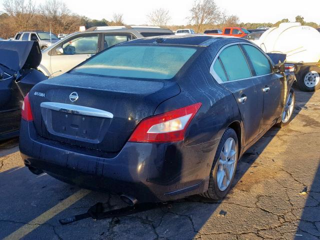 1N4AA51E09C845537 - 2009 NISSAN MAXIMA S BLACK photo 4