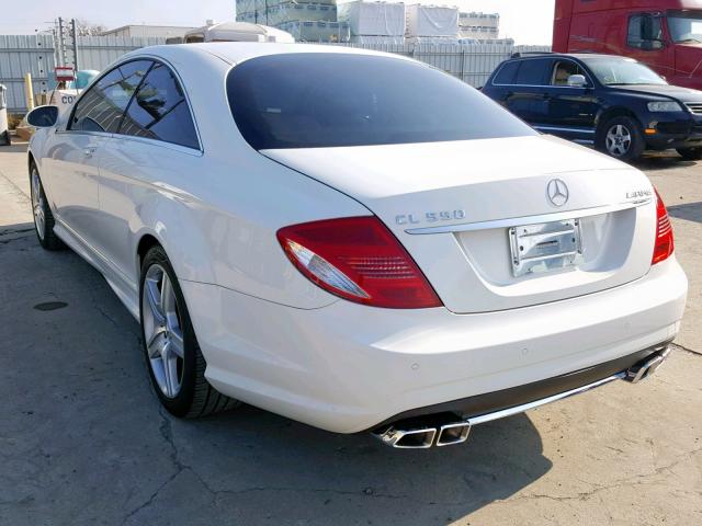 WDDEJ71X48A009304 - 2008 MERCEDES-BENZ CL 550 WHITE photo 3