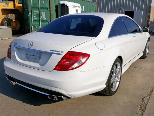 WDDEJ71X48A009304 - 2008 MERCEDES-BENZ CL 550 WHITE photo 4