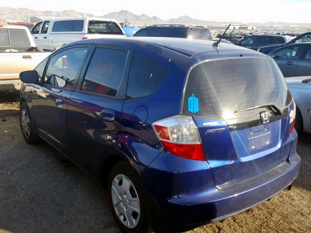 JHMGE8H35DC072280 - 2013 HONDA FIT BLUE photo 3