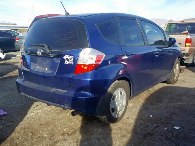 JHMGE8H35DC072280 - 2013 HONDA FIT BLUE photo 4