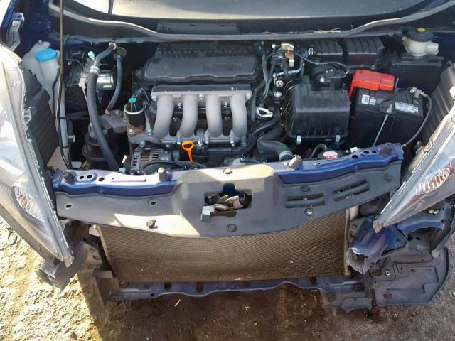 JHMGE8H35DC072280 - 2013 HONDA FIT BLUE photo 7