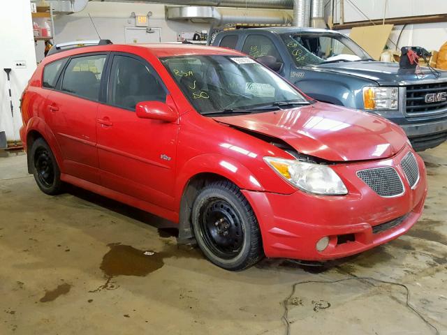 5Y2SL65826Z429307 - 2006 PONTIAC VIBE RED photo 1