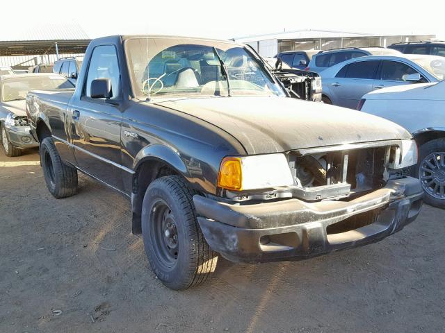 1FTYR10U53TA01486 - 2003 FORD RANGER BLACK photo 1