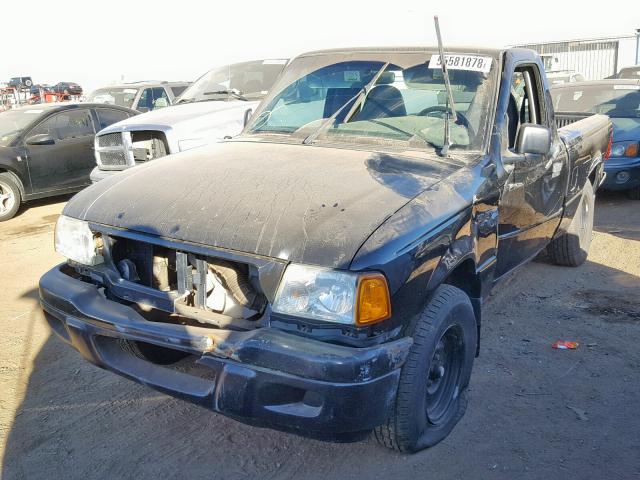 1FTYR10U53TA01486 - 2003 FORD RANGER BLACK photo 2