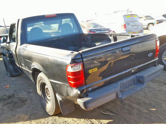 1FTYR10U53TA01486 - 2003 FORD RANGER BLACK photo 3