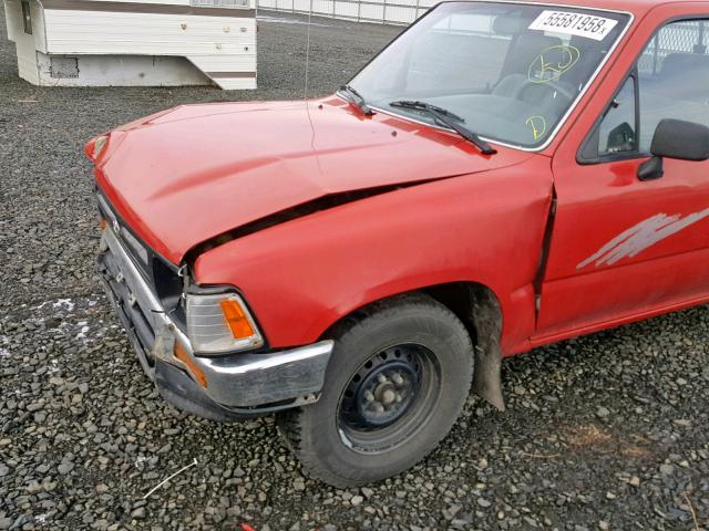 JT4VN93D3P5036921 - 1993 TOYOTA PICKUP 1/2 RED photo 9