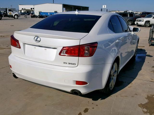 JTHBE5C27C5031045 - 2012 LEXUS IS 350 WHITE photo 4