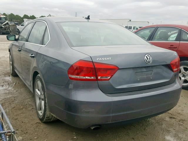 1VWAS7A35FC090234 - 2015 VOLKSWAGEN PASSAT S GRAY photo 3