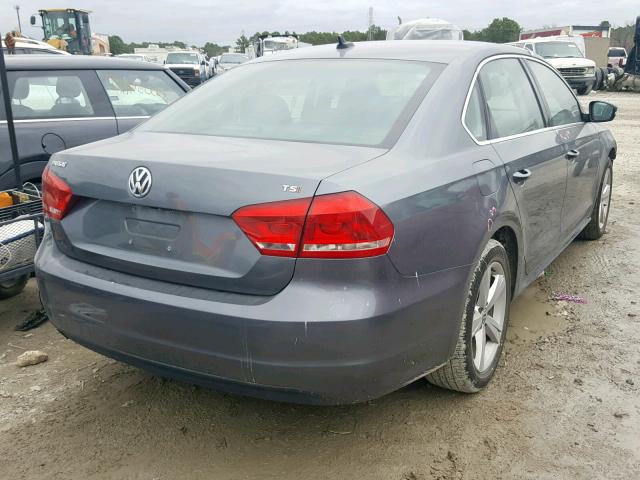 1VWAS7A35FC090234 - 2015 VOLKSWAGEN PASSAT S GRAY photo 4