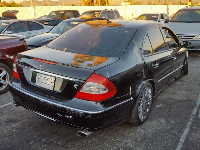 WDBUF56X18B247690 - 2008 MERCEDES-BENZ E 350 BLACK photo 4