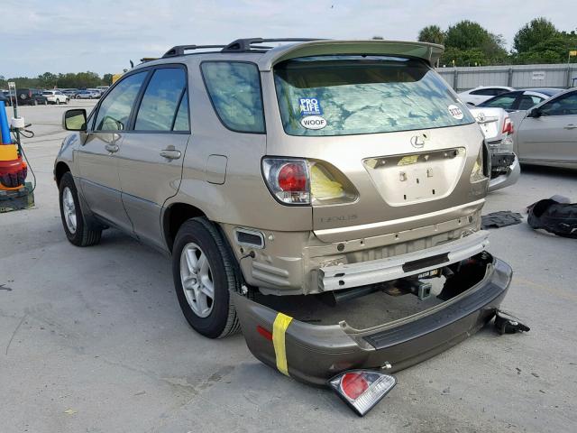 JTJHF10U120239079 - 2002 LEXUS RX 300 GOLD photo 3