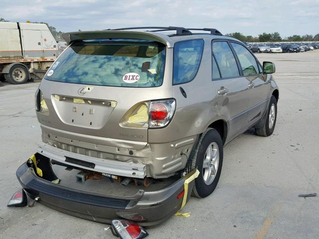 JTJHF10U120239079 - 2002 LEXUS RX 300 GOLD photo 4