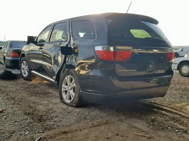 1D4RD2GG6BC651552 - 2011 DODGE DURANGO EX BLACK photo 3