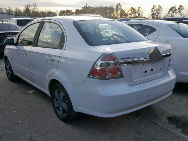 KL1TD56627B040998 - 2007 CHEVROLET AVEO BASE Ağ foto 3