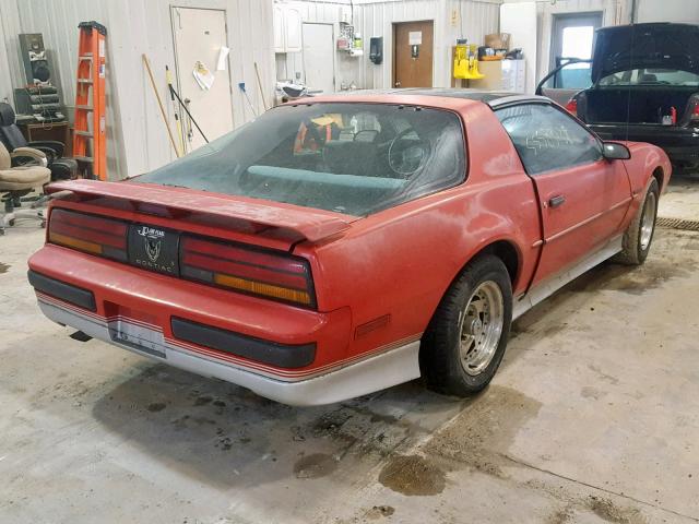 1G2FS21EXKL243508 - 1989 PONTIAC FIREBIRD B RED photo 4