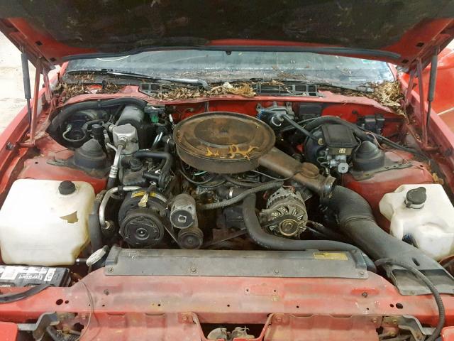 1G2FS21EXKL243508 - 1989 PONTIAC FIREBIRD B RED photo 7