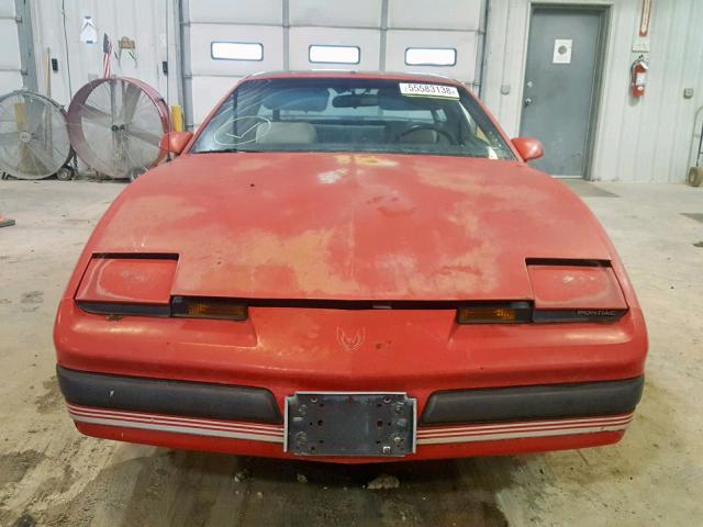 1G2FS21EXKL243508 - 1989 PONTIAC FIREBIRD B RED photo 9