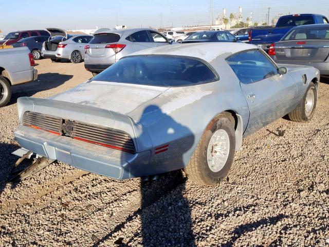 1G2AW87W4BL125200 - 1981 PONTIAC FIREBIRD T BLUE photo 4