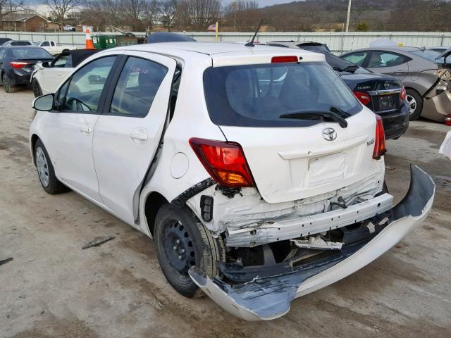 VNKKTUD33HA075378 - 2017 TOYOTA YARIS L WHITE photo 3