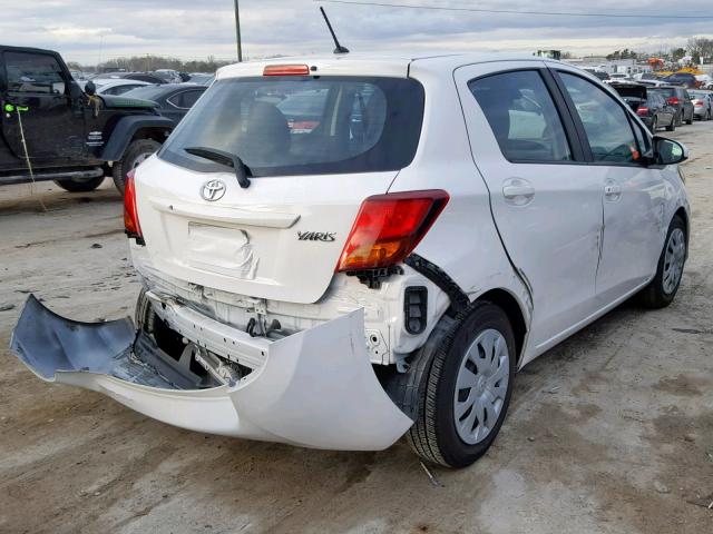 VNKKTUD33HA075378 - 2017 TOYOTA YARIS L WHITE photo 4