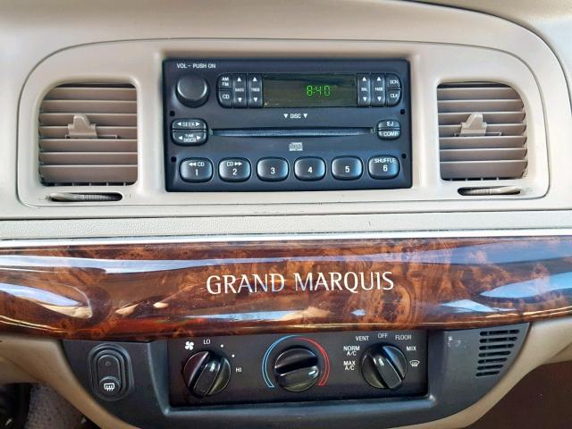 2MEFM74W34X688054 - 2004 MERCURY GRAND MARQ TAN photo 9