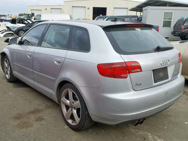 WAUHF78PX8A109676 - 2008 AUDI A3 2.0 SILVER photo 3