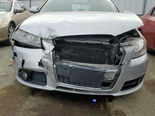 WAUHF78PX8A109676 - 2008 AUDI A3 2.0 SILVER photo 9