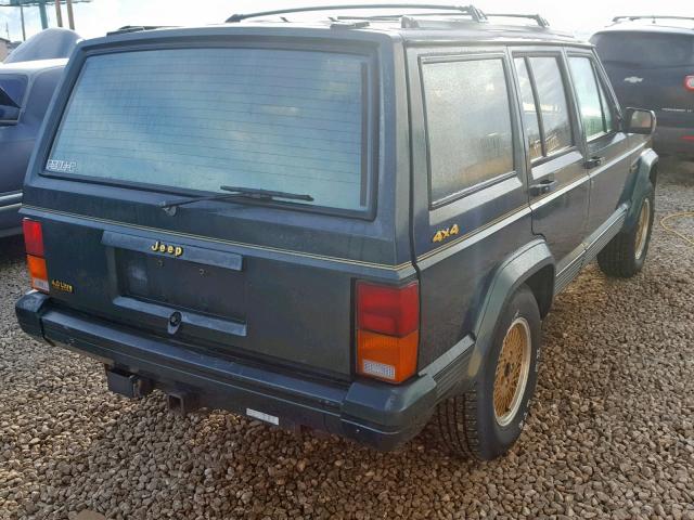 1J4FJ78S9NL149190 - 1992 JEEP CHEROKEE L GREEN photo 4