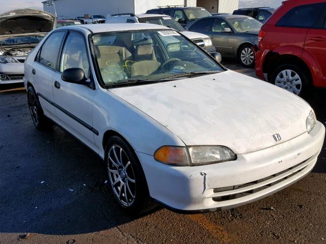 JHMEG8548SS006145 - 1995 HONDA CIVIC DX WHITE photo 1