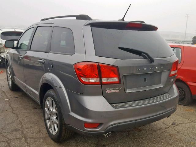 3C4PDCEG6DT545042 - 2013 DODGE JOURNEY R/ GRAY photo 3