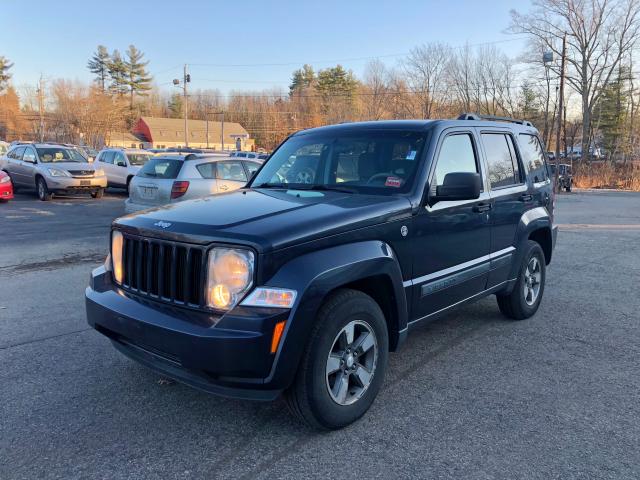 1J8GN28KX8W282084 - 2008 JEEP LIBERTY SP BLACK photo 1