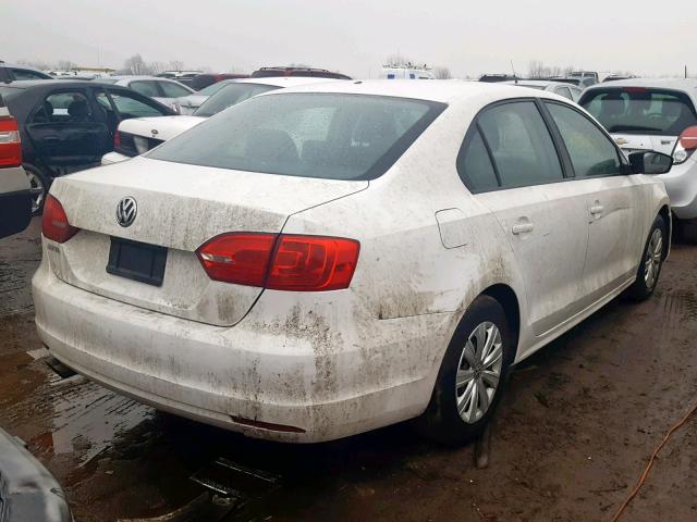 3VW2K7AJ0DM209810 - 2013 VOLKSWAGEN JETTA BASE 白色 照片 4