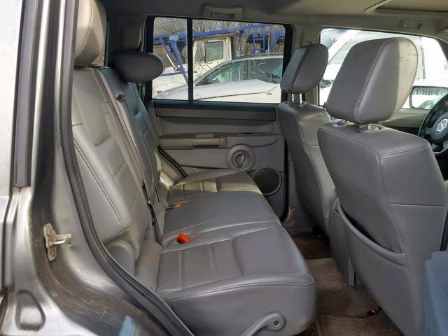 1J8HG48K97C573704 - 2007 JEEP COMMANDER GRAY photo 6
